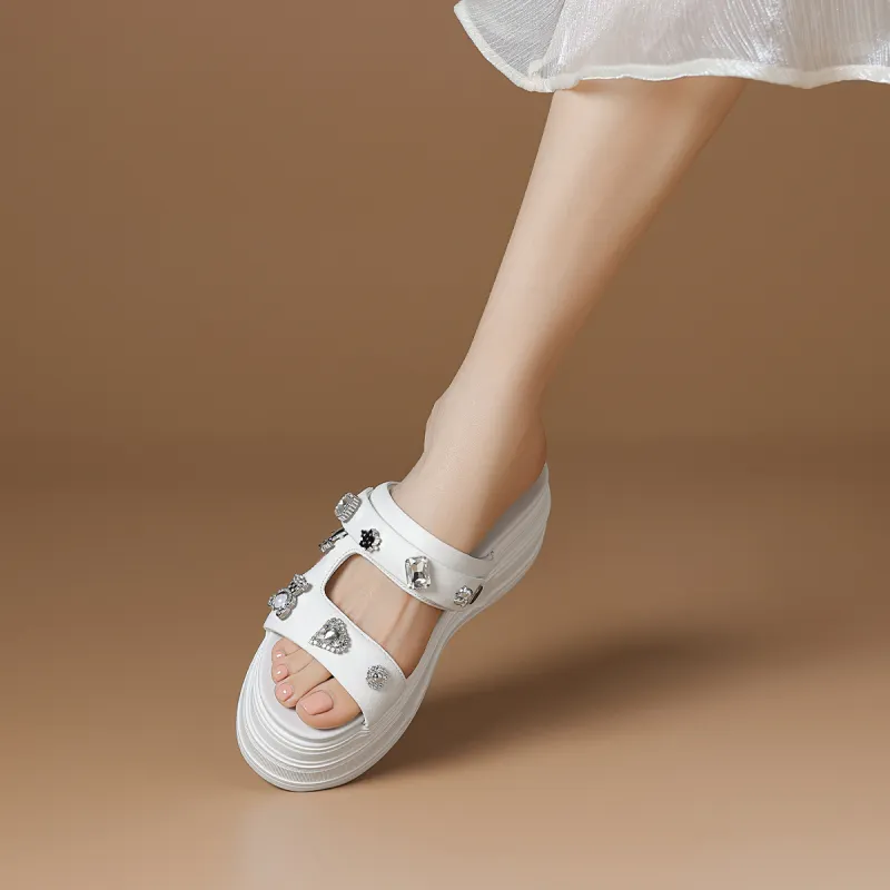 Rosa Bianca Abrasion Resistant Slide Slippers Women's-5