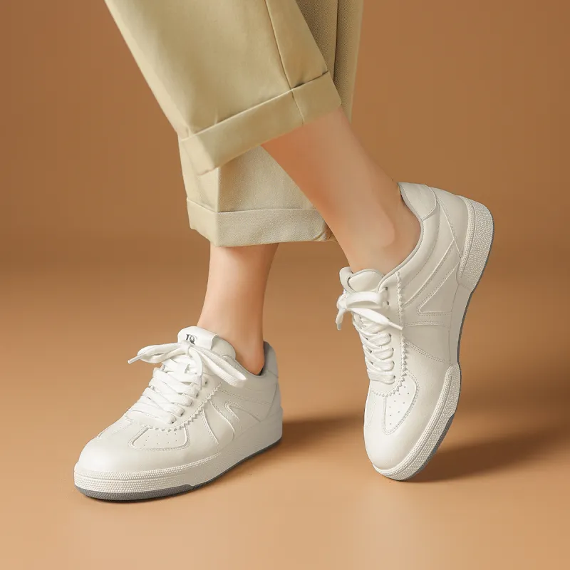 Rosa Bianca Warm Anti-Slip And Wear-Resistant Lightweight Breathable Height Increasing Low-Top Skateboard Shoes Women's-3