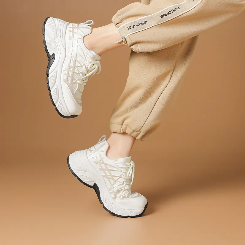 Rosa Bianca Cushioning Low-Top Chunky Sneakers Women's-6