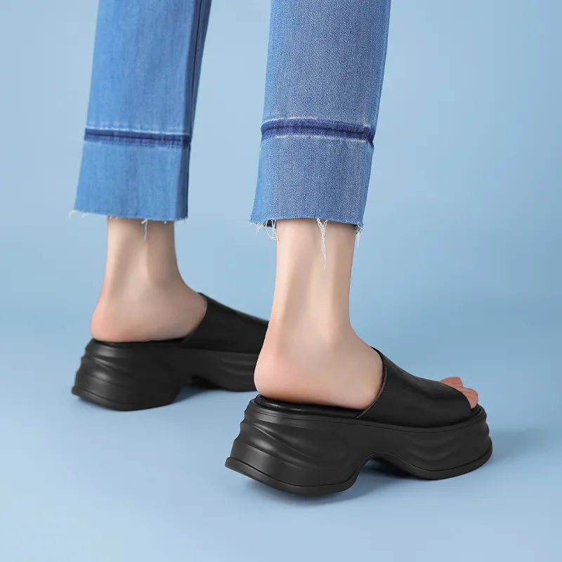 Rosa Bianca PU Polyurethane Abrasion Resistant Slide Slippers Women's-13