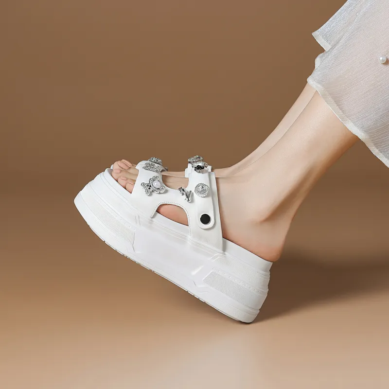 Rosa Bianca Abrasion Resistant Slide Slippers Women's-3