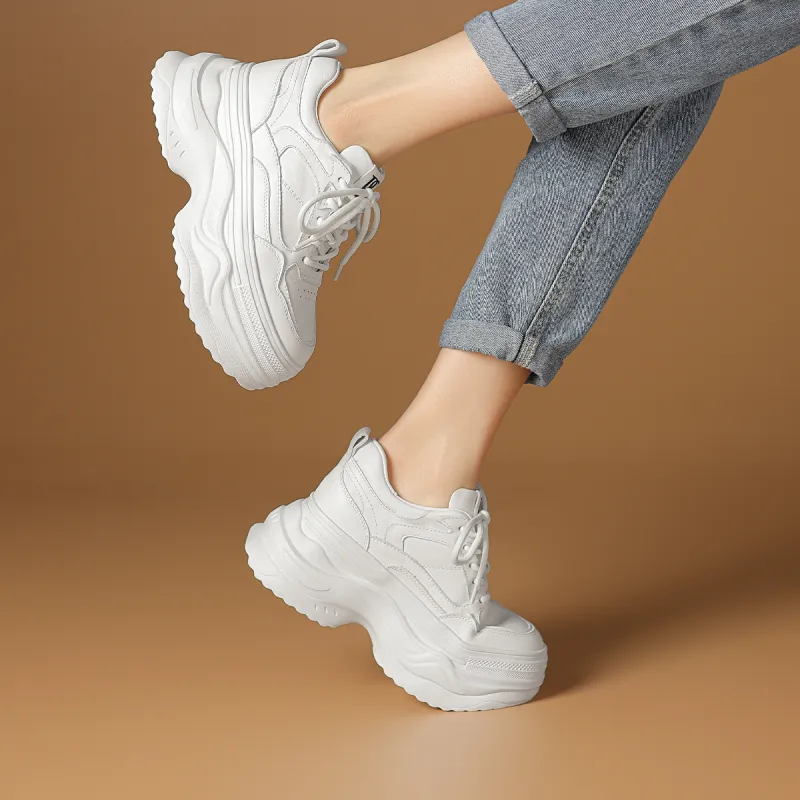 Rosa Bianca Lightweight Height Increasing Low-Top Chunky Sneakers Women's-6