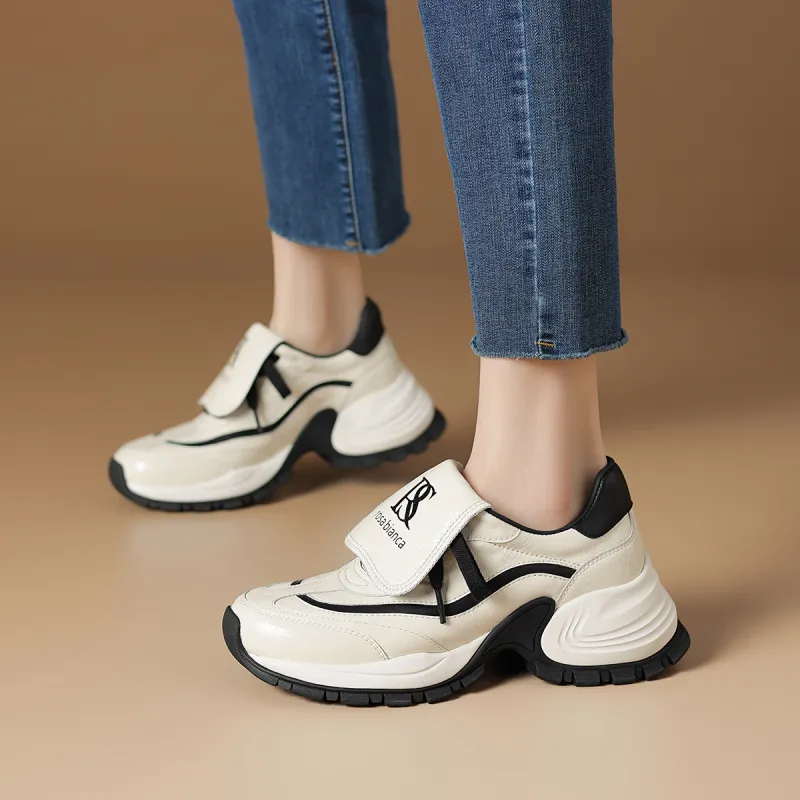 Rosa Bianca Lightweight Height Increasing Low-Top Chunky Sneakers Women's-1