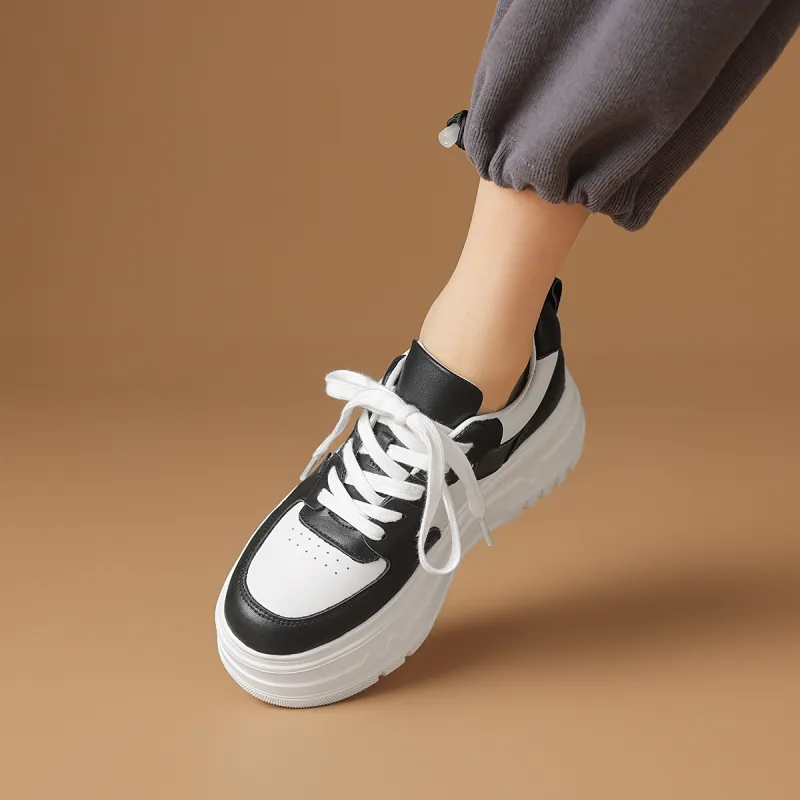 Rosa Bianca Breathable Lightweight Height Increasing Warm Low-Top Casual Shoes Women's-11