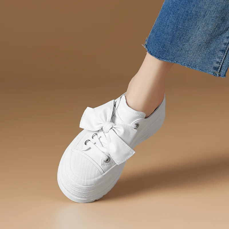 Rosa Bianca Wrap toe Slippers Women's White-4
