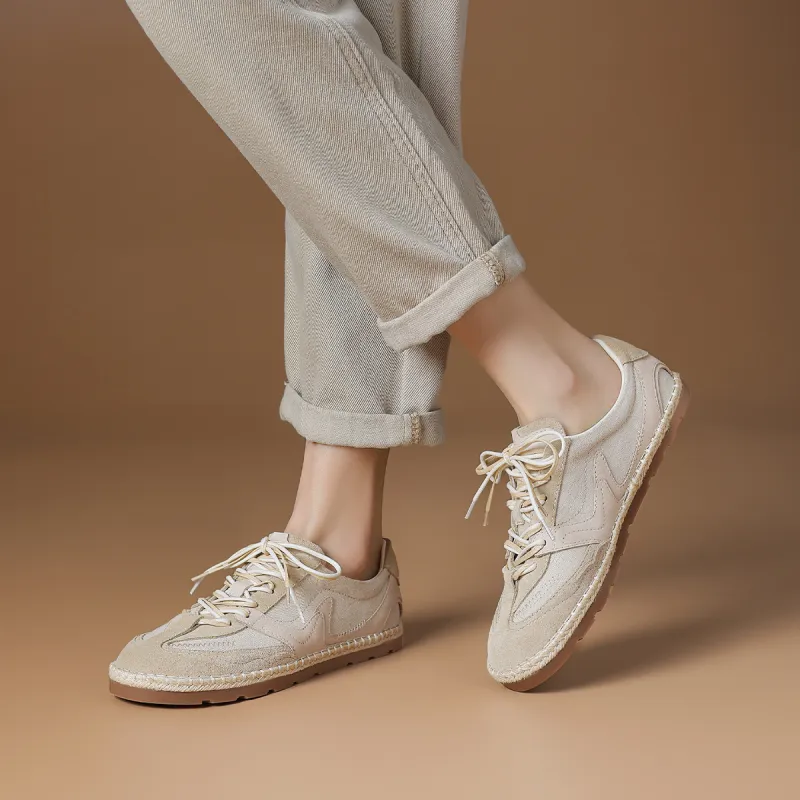 Rosa Bianca Low Top Casual Shoes Women's Beige Apricot-3