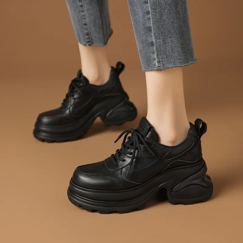 Rosa Bianca Lightweight Support Height Increasing Low Top Chunky Sneakers Women's-7