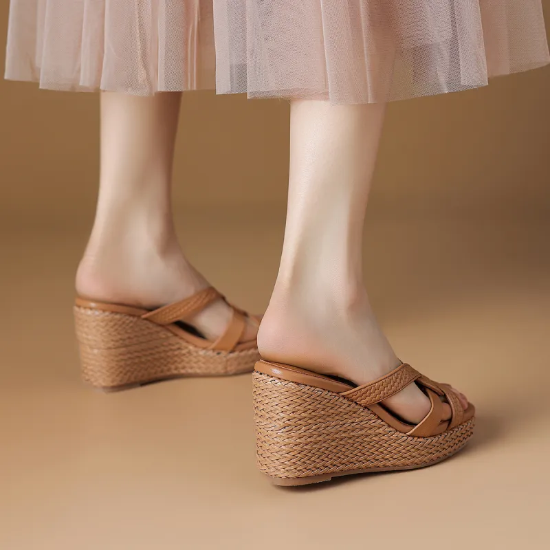 Rosa Bianca Woven Abrasion Resistant Slide Slippers Women's-13