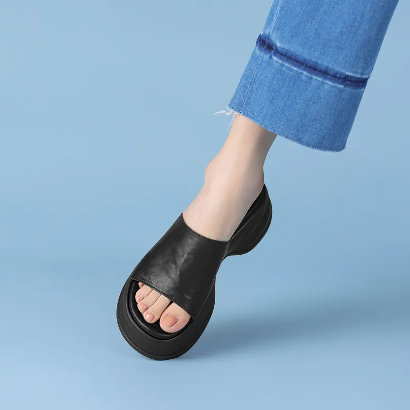 Rosa Bianca PU Polyurethane Abrasion Resistant Slide Slippers Women's-12