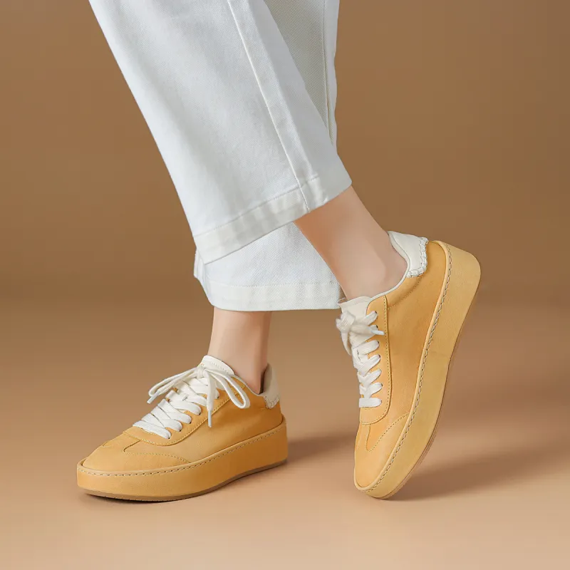 Rosa Bianca Lightweight Height Increasing Low-Top Skateboard Shoes Women's-6
