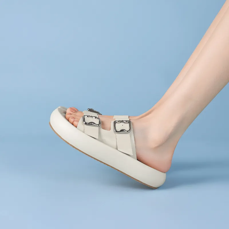 Rosa Bianca PU Polyurethane Rubber Sole Abrasion Resistant Slide Slippers Women's-11