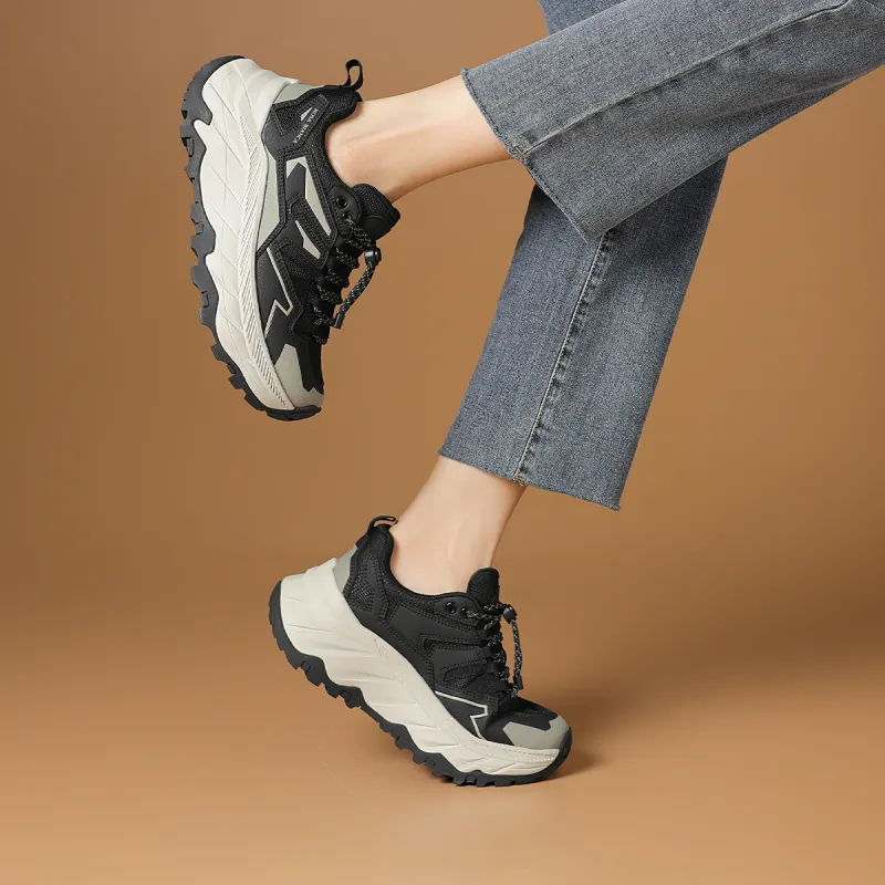 Rosa Bianca Breathable Lightweight Height Increasing Low-Top Chunky Sneakers Women's-6