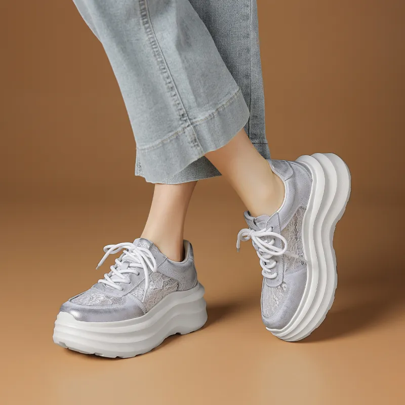 Rosa Bianca Lightweight Height Increasing Low-Top Casual Shoes Women's-17