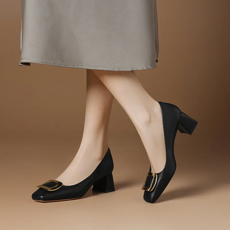Rosa Bianca Chunky Heel High Heels Women's-3