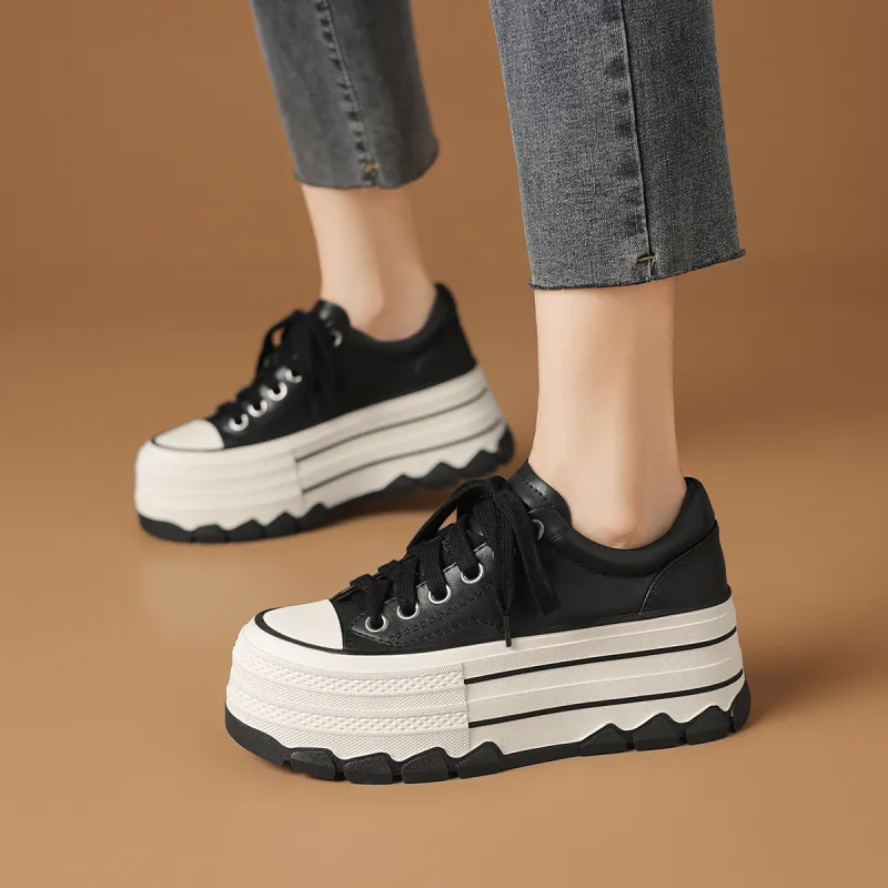 Rosa Bianca Anti-Slip Wear-Resistant Low-Top Skateboard Shoes Women's-1