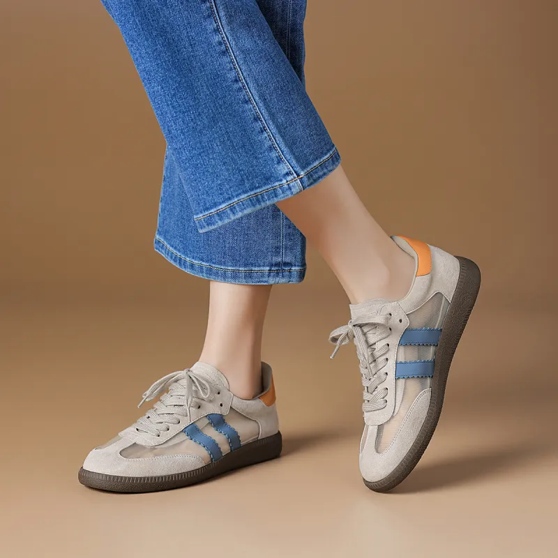 Rosa Bianca German Army Trainers Lightweight Low Top Skateboard Shoes Women's-5