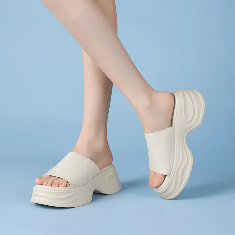 Rosa Bianca PU Polyurethane Abrasion Resistant Slide Slippers Women's-4