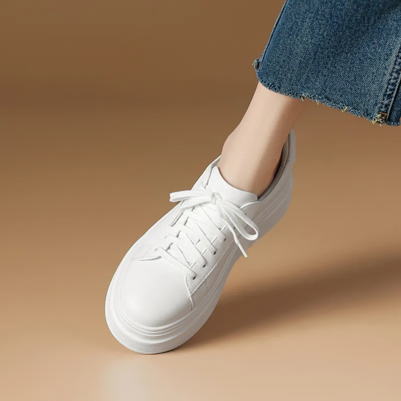 Rosa Bianca Lightweight Height Increasing Low Top Skateboard Shoes Women's-4