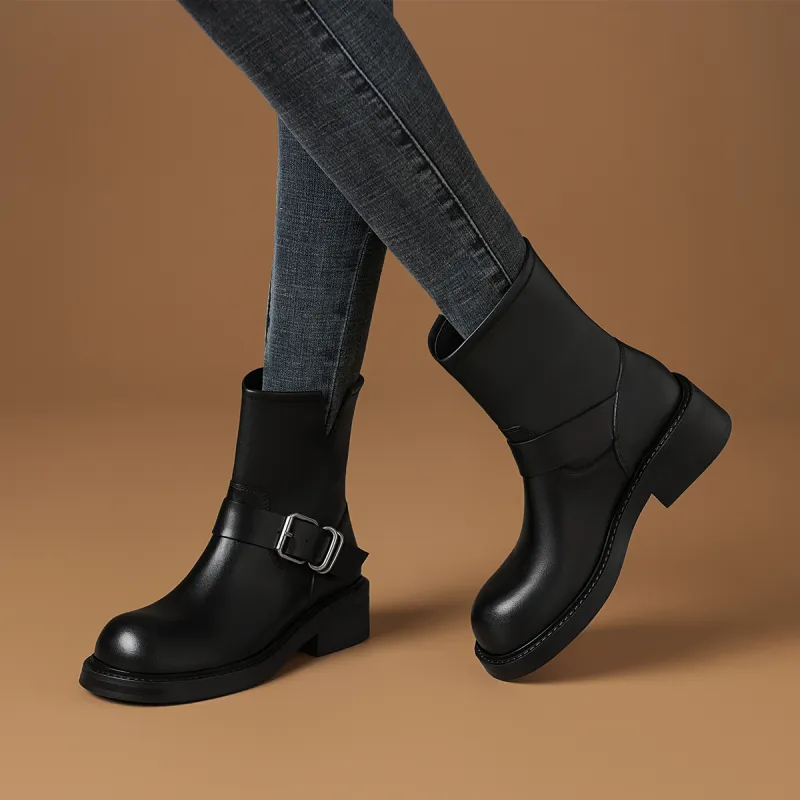 Rosa Bianca Ankle Boots 4.1cm Women's Black-3