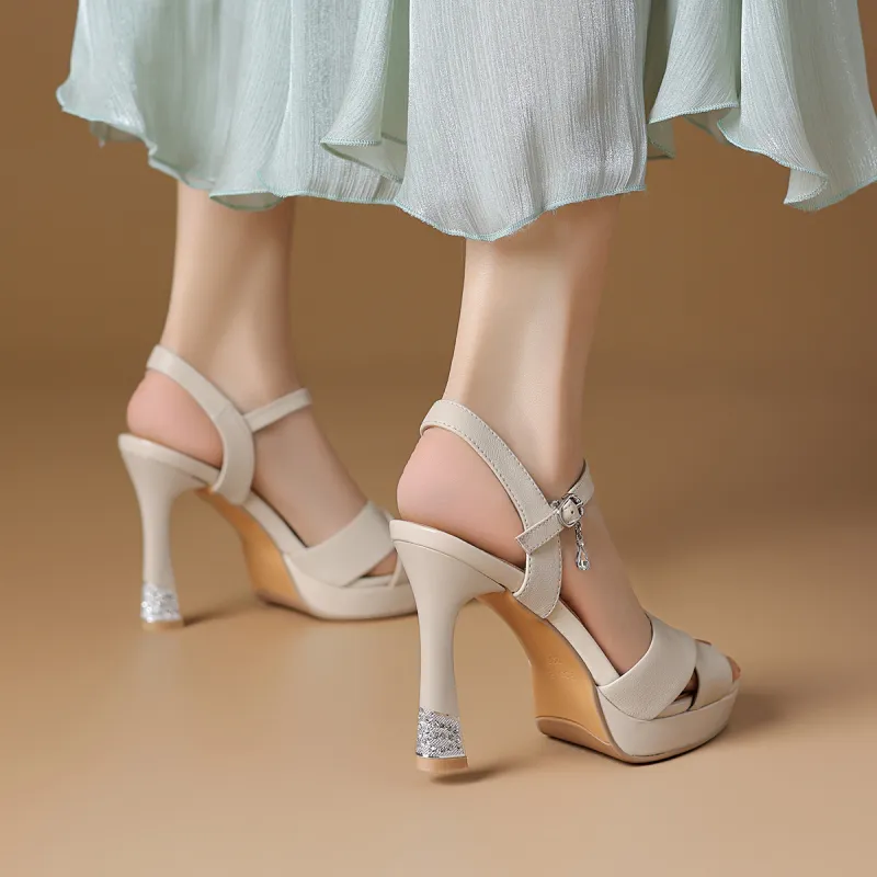 Rosa Bianca One Strap Sandals 11cm Women's-5