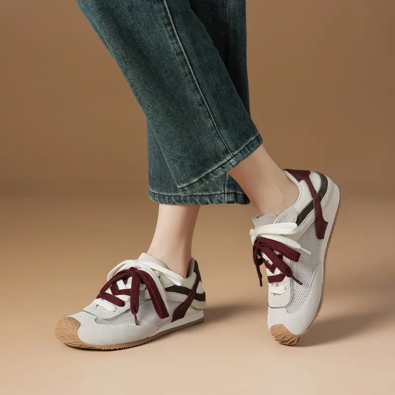 Rosa Bianca German Army Trainers Lightweight And Breathable Low Top Casual Shoes Women's-5