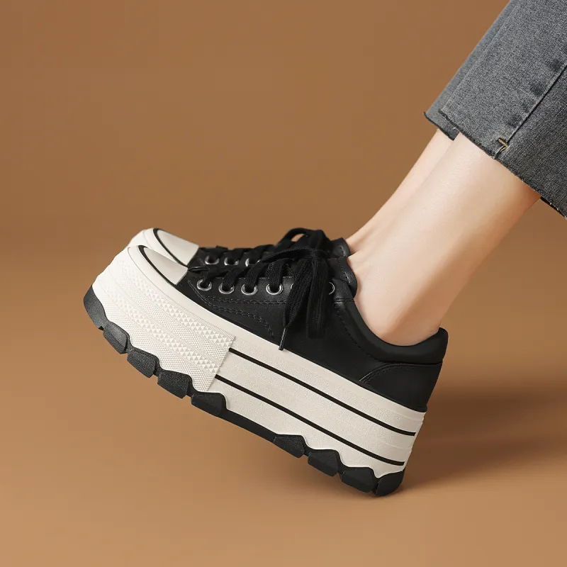 Rosa Bianca Anti-Slip Wear-Resistant Low-Top Skateboard Shoes Women's-4