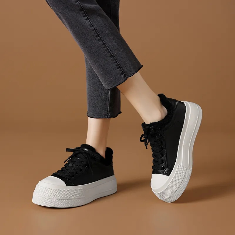 Rosa Bianca Warm Low Top Skateboard Shoes Women's-9