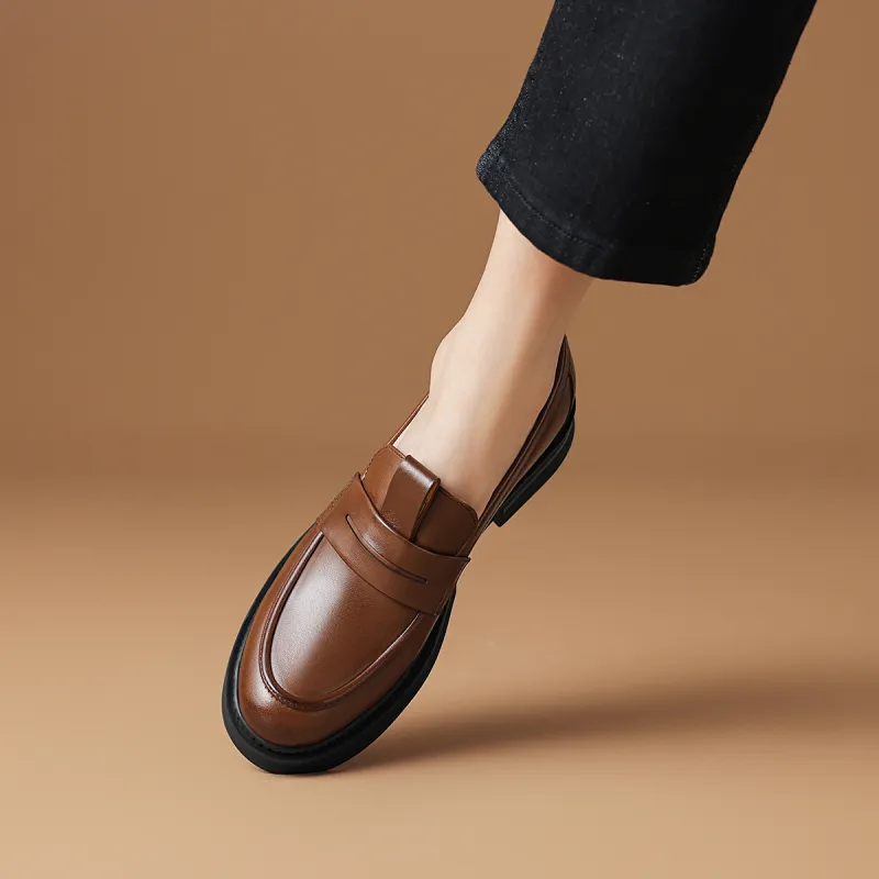 Rosa Bianca Loafers 4.1cm Women's Brown-5