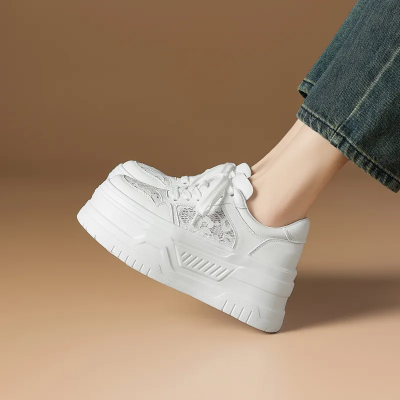 Rosa Bianca Low-Top Skateboard Shoes Women's White-3