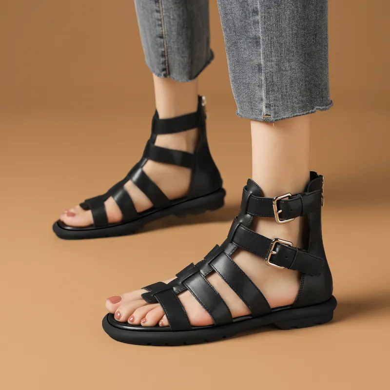 Rosa Bianca Pig Cage Shoes Roman Sandals 2cm Women's-1