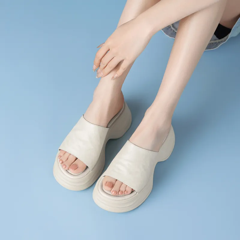 Rosa Bianca PU Polyurethane Abrasion Resistant Slide Slippers Women's-2