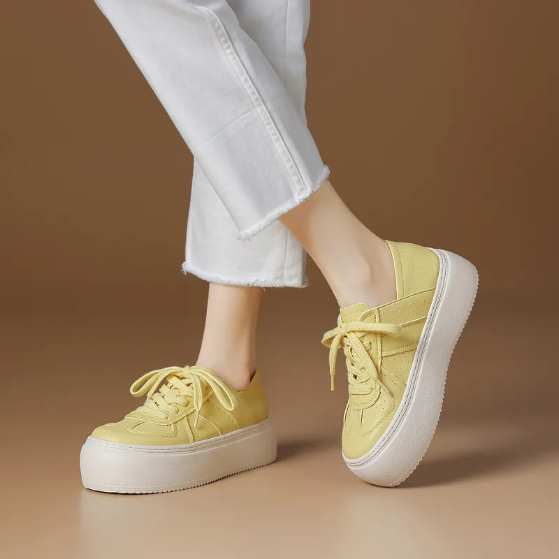 Rosa Bianca Lightweight Height Increasing Low Top Skateboard Shoes Women's-12