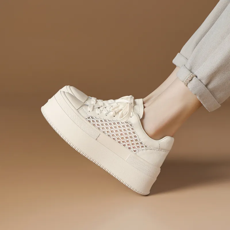 Rosa Bianca Low Top Skateboard Shoes Women's Ecru-3