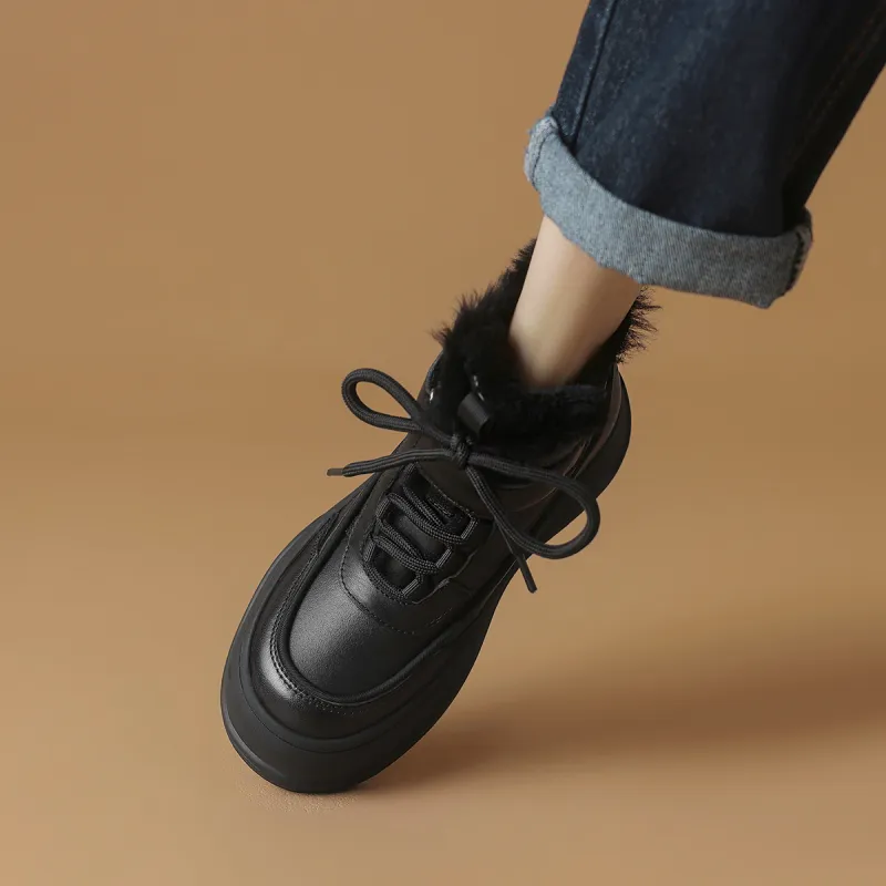 Rosa Bianca Warm Wear-Resistant Lightweight Breathable Height Increasing High-Top Skateboard Shoes Women's-4