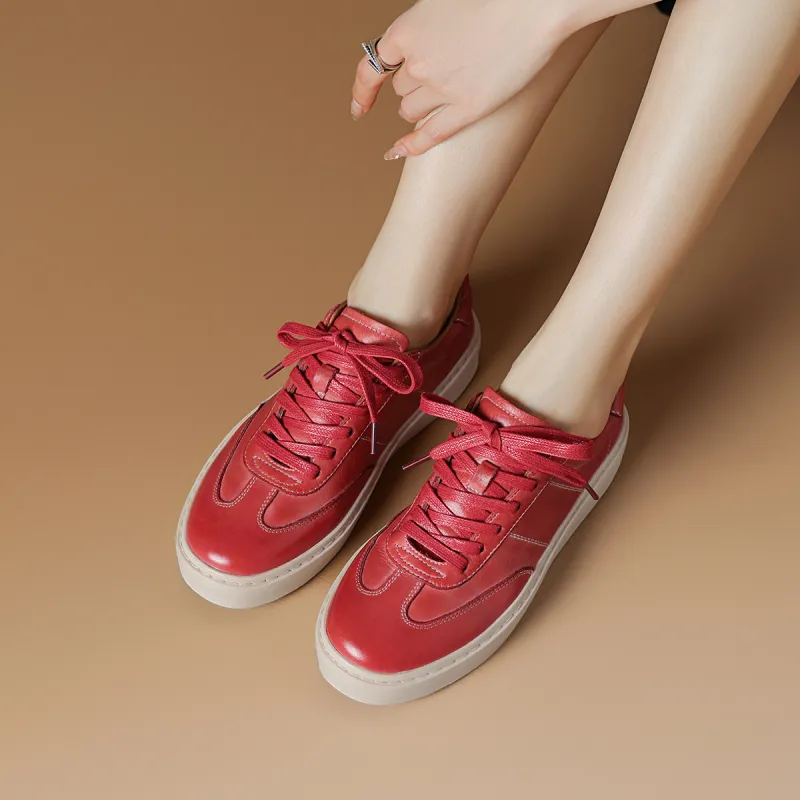 Rosa Bianca German Army Trainers Height Increasing Low Top Skateboard Shoes Women's-9