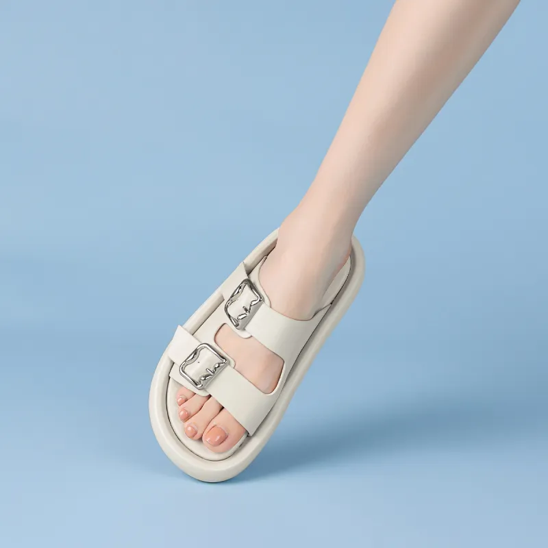 Rosa Bianca PU Polyurethane Rubber Sole Abrasion Resistant Slide Slippers Women's-12