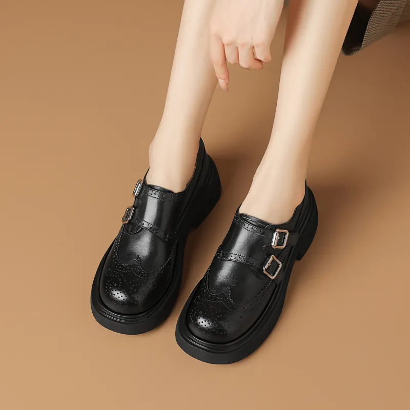Rosa Bianca Loafers 4.6cm Women's Black-4