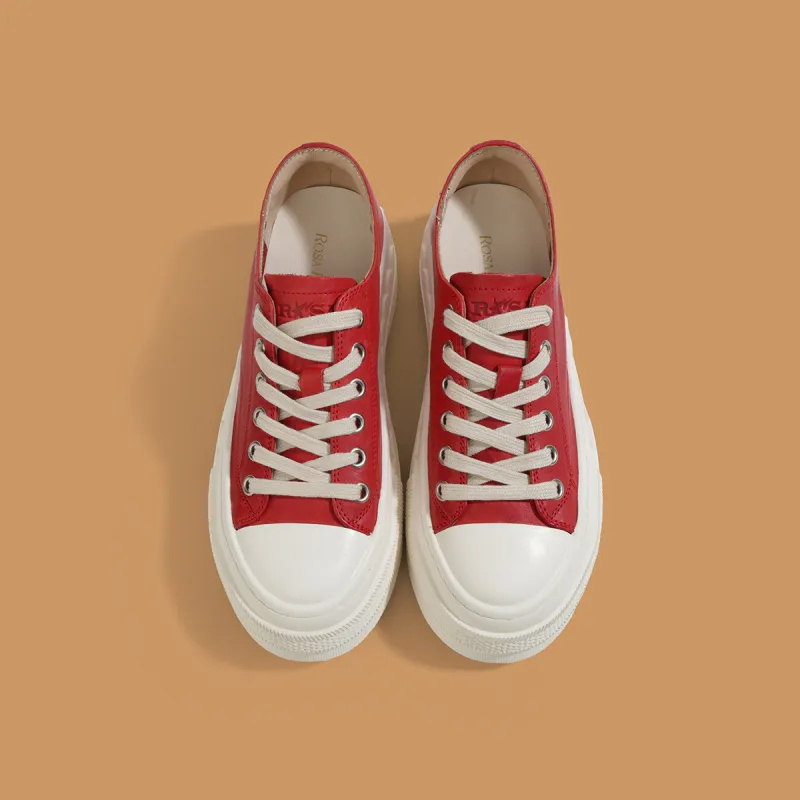 Rosa Bianca Lightweight Height Increasing Low Top Skateboard Shoes Women's-8
