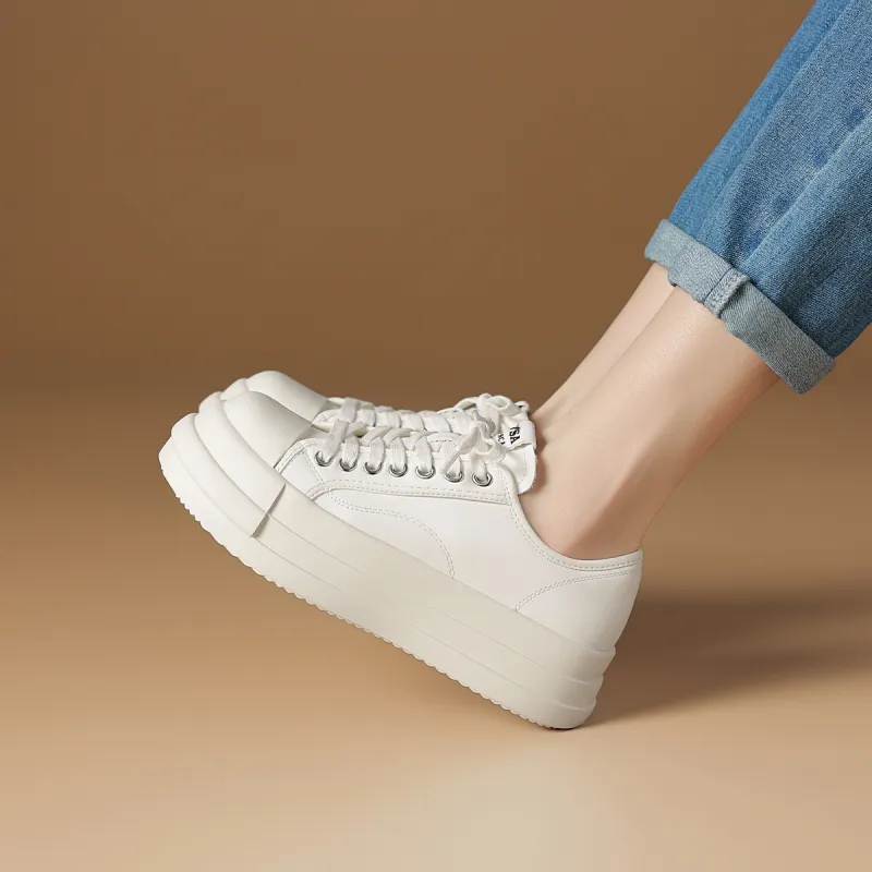 Rosa Bianca Lightweight Height Increasing Low Top Skateboard Shoes Women's-10