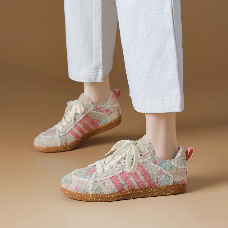 Rosa Bianca German Army Trainers Lightweight And Breathable Low-Top Skateboard Shoes Women's-8