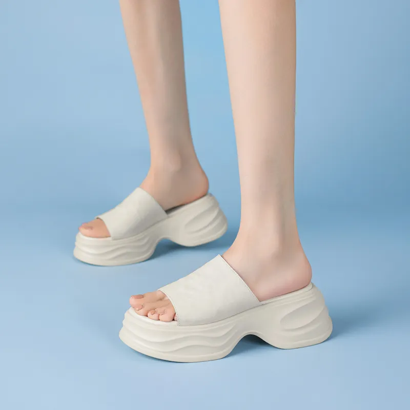 Rosa Bianca PU Polyurethane Abrasion Resistant Slide Slippers Women's-1