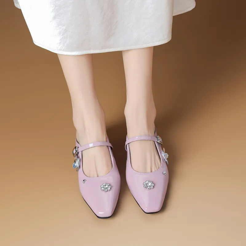 Rosa Bianca Rubber Sole Abrasion Resistant Closed Toe Slippers Women's-5