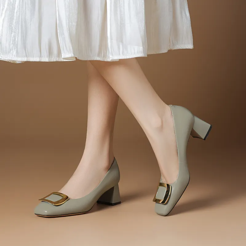 Rosa Bianca Chunky Heel High Heels Women's-9