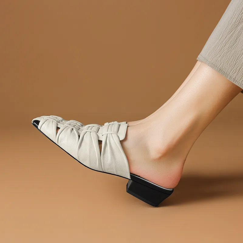 Rosa Bianca Wrap-toe Slippers Women's-2