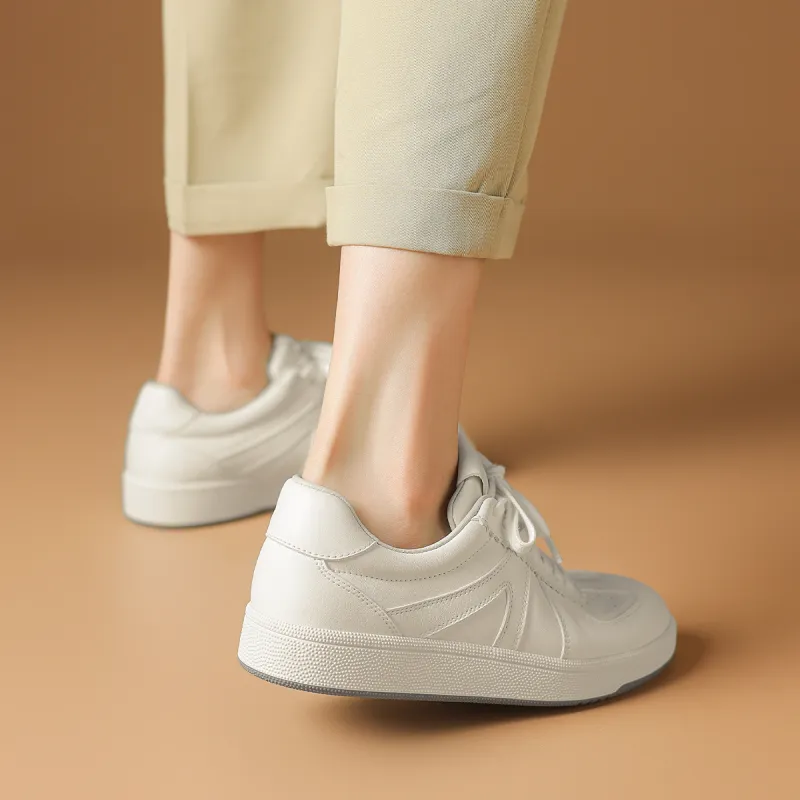 Rosa Bianca Warm Anti-Slip And Wear-Resistant Lightweight Breathable Height Increasing Low-Top Skateboard Shoes Women's-5