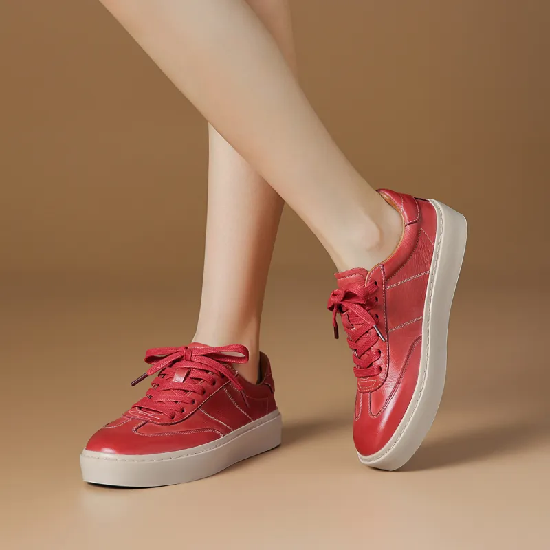 Rosa Bianca German Army Trainers Height Increasing Low Top Skateboard Shoes Women's-12