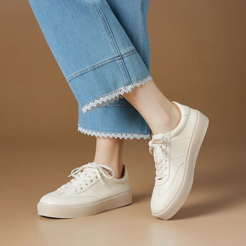 Rosa Bianca German Army Trainers Height Increasing Low Top Skateboard Shoes Women's-5