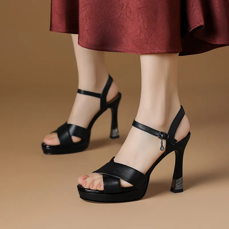 Rosa Bianca One Strap Sandals 11cm Women's-7