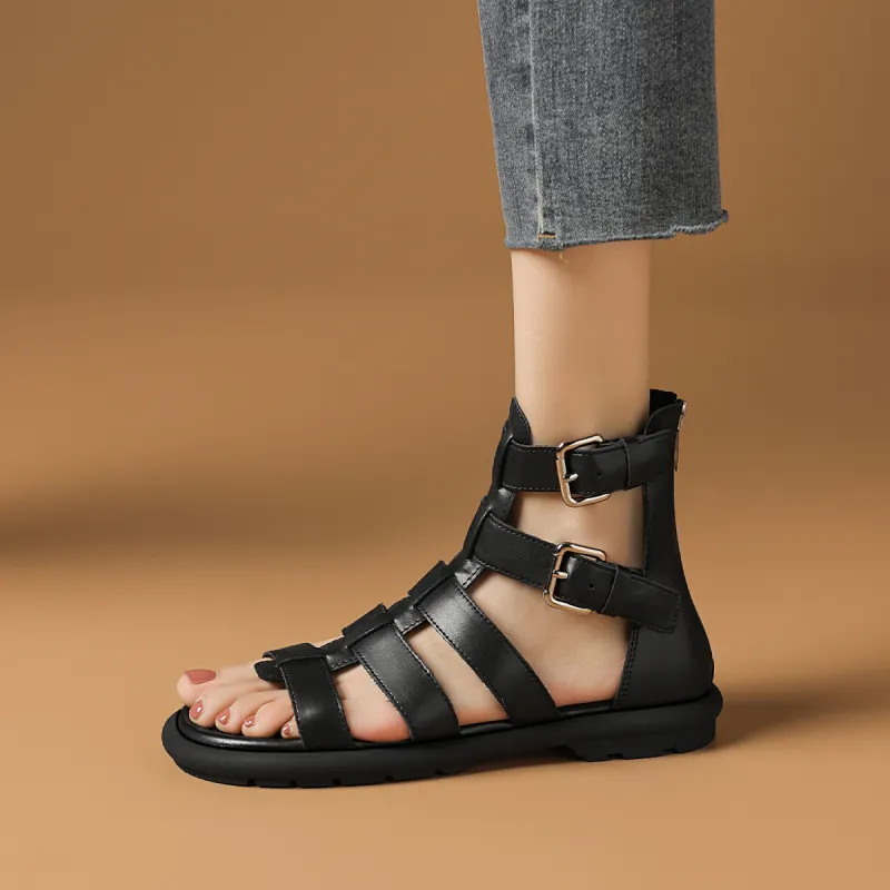 Rosa Bianca Pig Cage Shoes Roman Sandals 2cm Women's-3