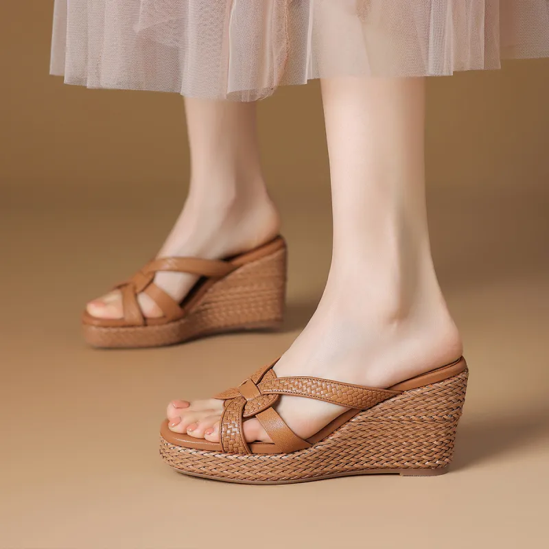 Rosa Bianca Woven Abrasion Resistant Slide Slippers Women's-8